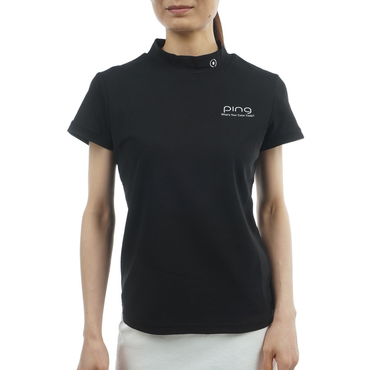 鹿の子ハイネック半袖シャツ レディス(半袖シャツ・ポロシャツ)|PING