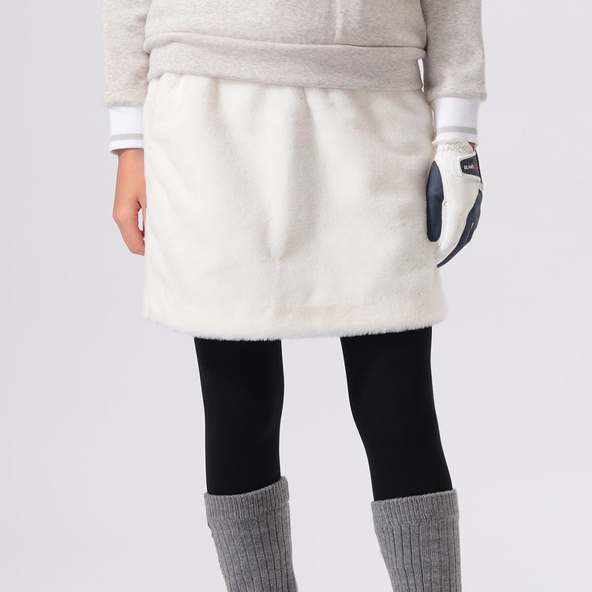 BEAMS GOLF セットアップ　スカートリバーシブル　ファー　ゴルフウェア ORANGE LABEL フェイクファー スカート レディス(スカート)|BEAMS GOLF