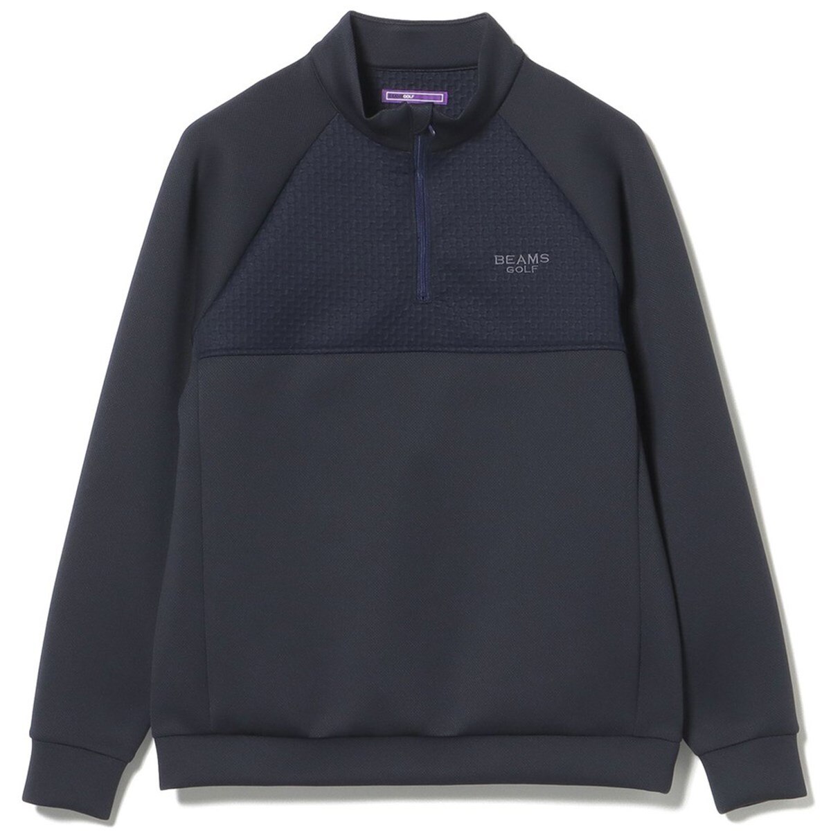 PURPLE LABEL スフィダンテ 切り替え ハーフジップ プルオーバー(中間