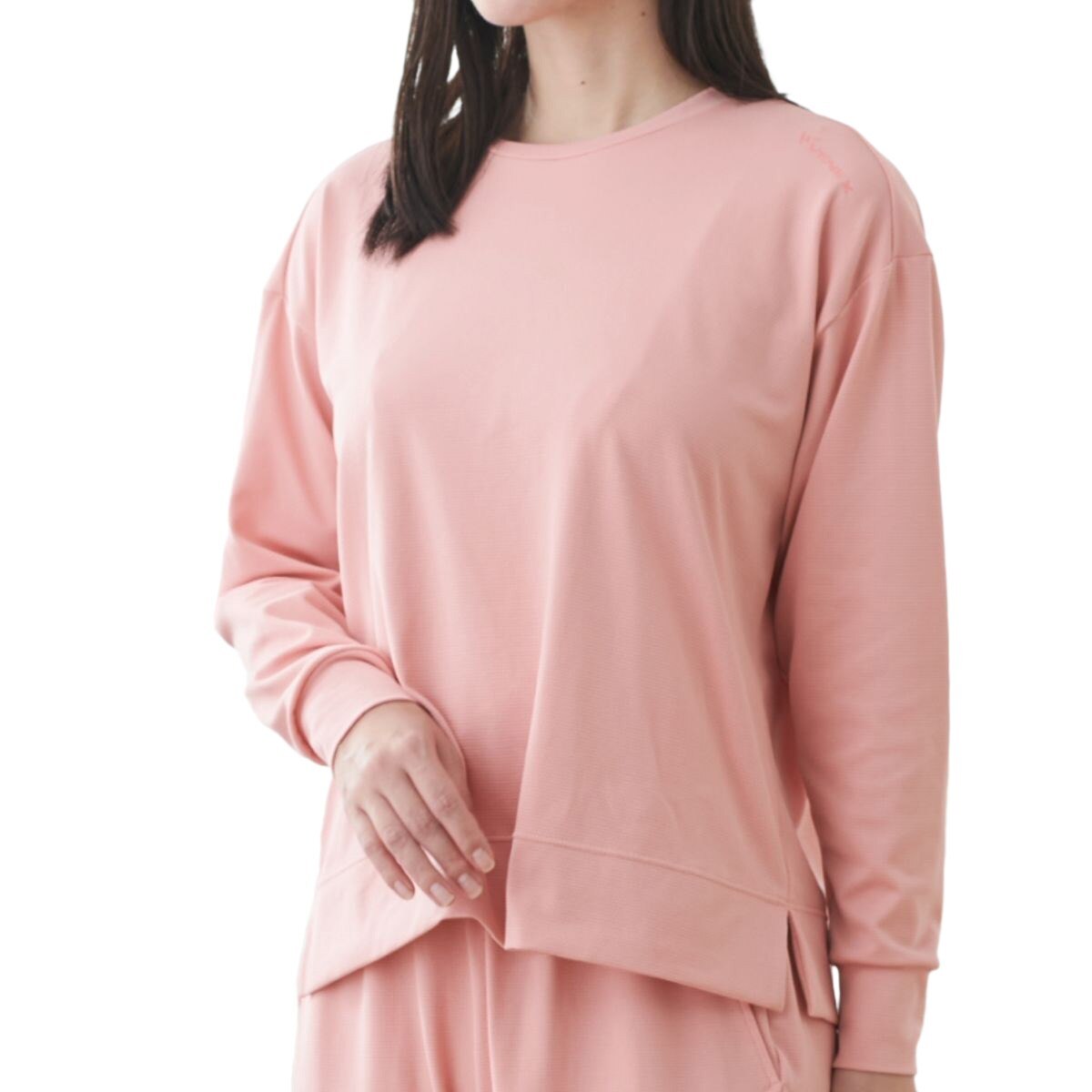 スタンダードドライ+一般医療機器 クルーネック長袖シャツ レディス