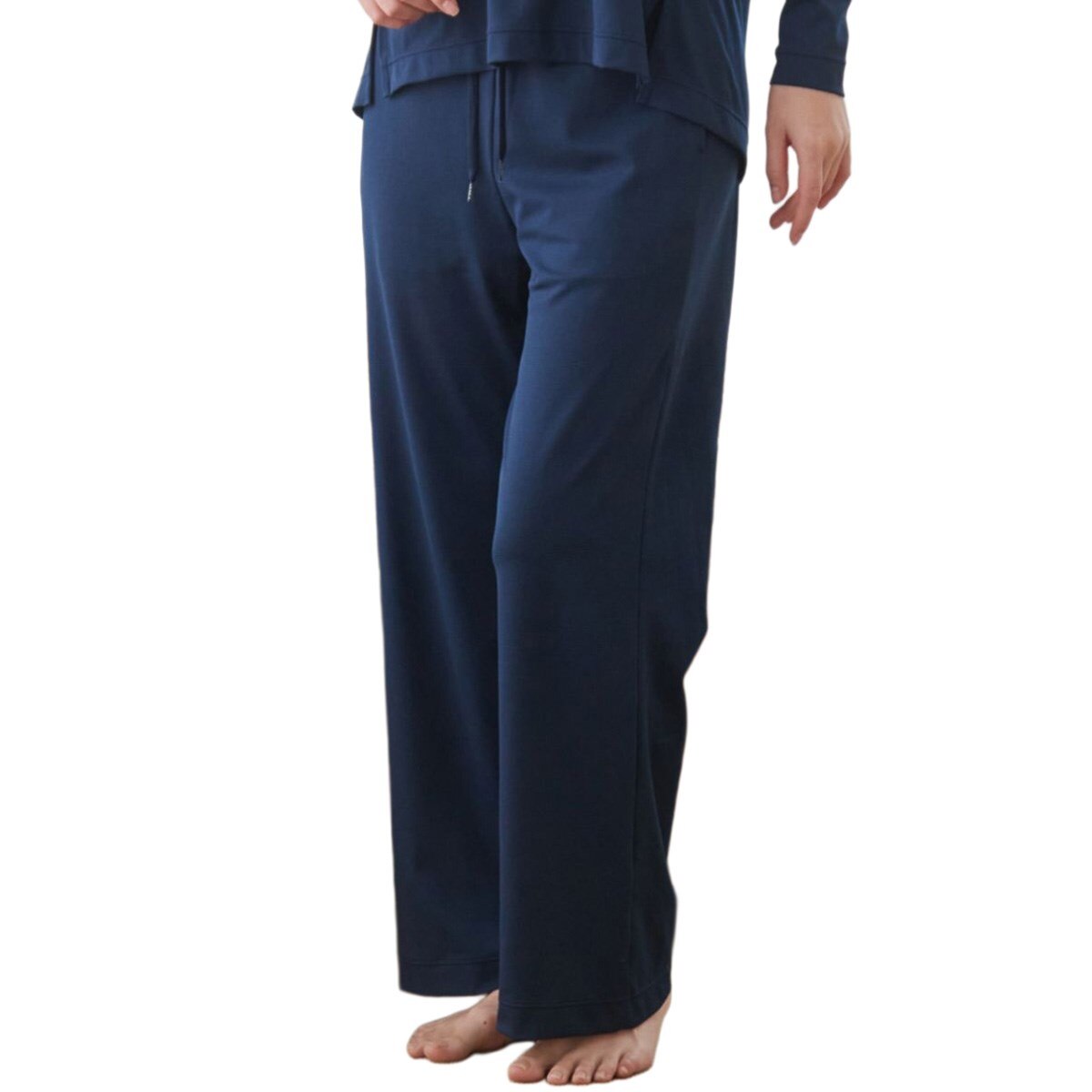 【新品】レザレクション　レディース　ロングパンツ　ネイビー　XSサイズ スタンダードドライ+一般医療機器 フレアパンツ レディス(ロングパンツ