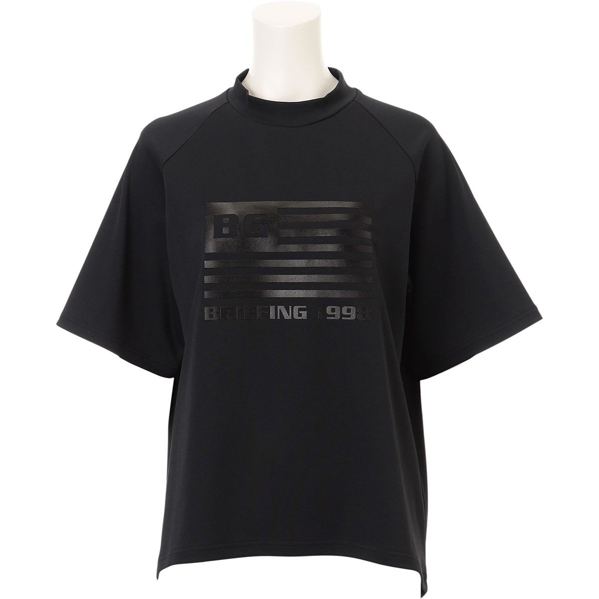 BG フラッグ リラックスフィット ハイネック半袖シャツ レディス(半袖