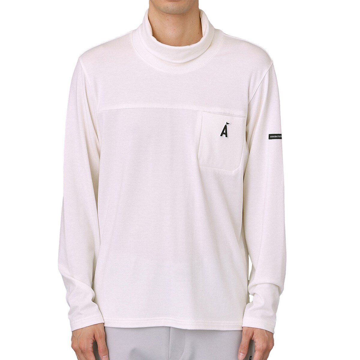 美品 アダバット バイカラー モックネック 長袖 プルオーバー ゴルフ XL 美品 アダバット バイカラー モックネック 長袖 プルオーバー ゴルフ