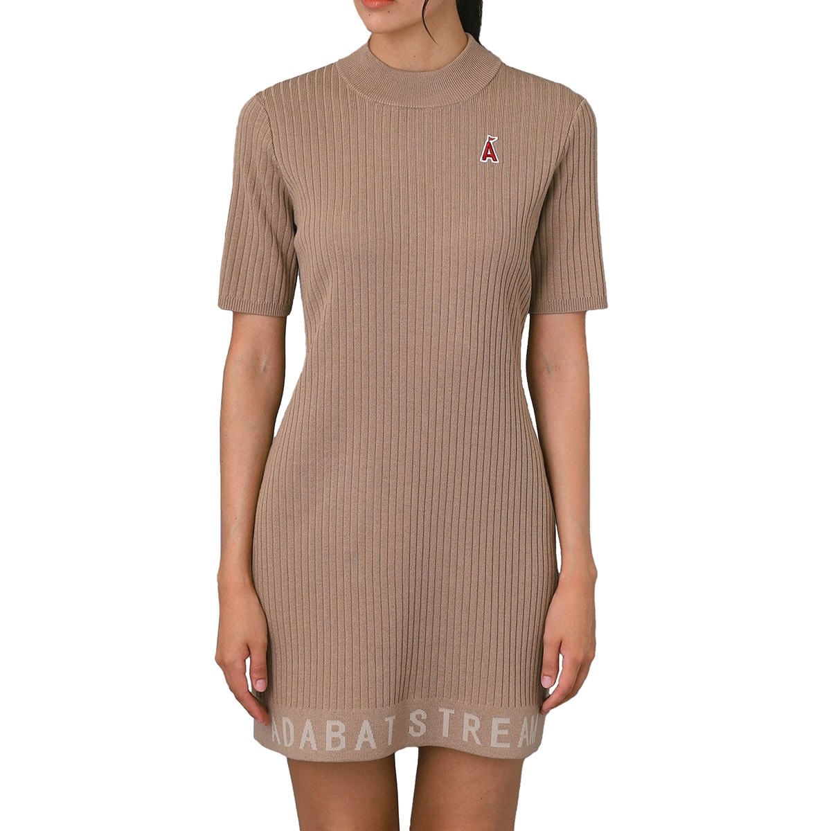 ワイドリブAラインニットワンピース レディス(ワンピース)|ADABAT