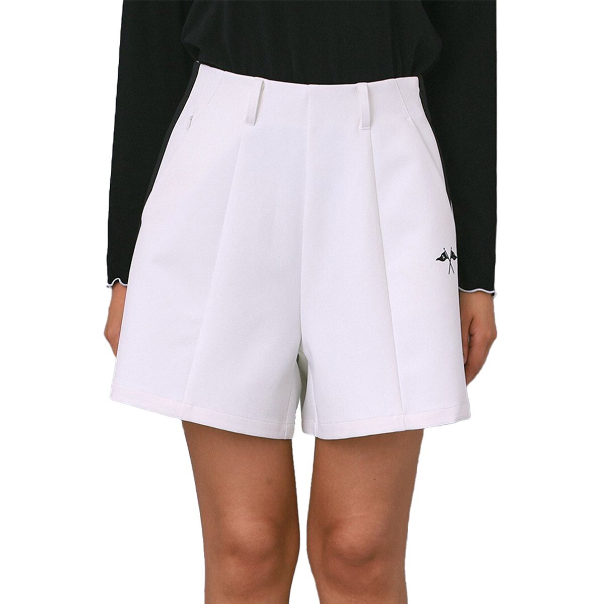 ストレッチ ドライタッチ サイドライン キュロットパンツ レディス