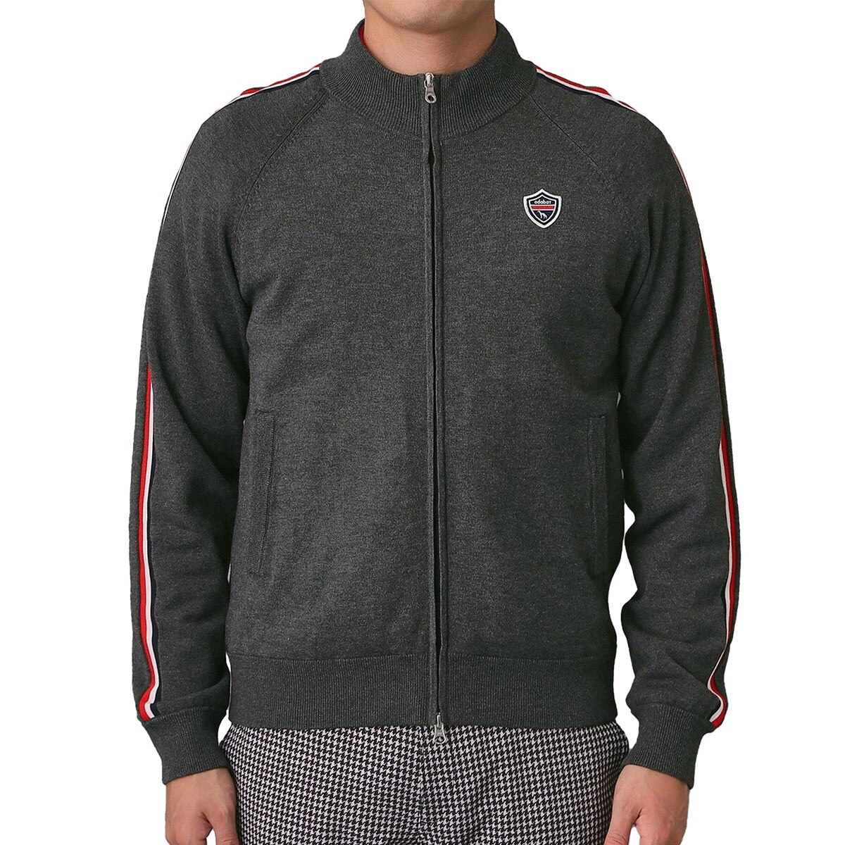 スリーブラインニットブルゾン(アウター(ブルゾン、ウインド