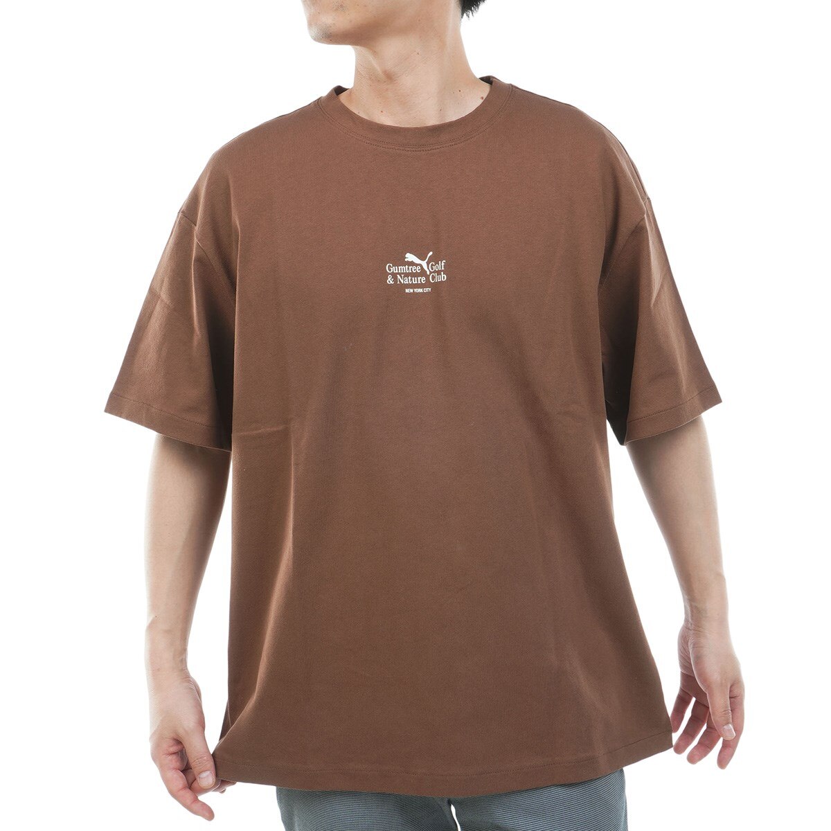 半袖　ブラウン PUMA×GGNC Wildflower 半袖Tシャツ(半袖シャツ・ポロシャツ)|PUMA