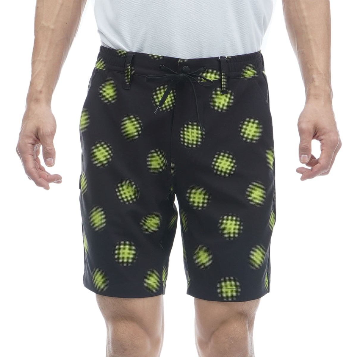 おまとめ　新品　ジャックバニー　ハーフパンツ　ストレッチ　総柄　ブラック セール・アウトレット】ストレッチギャバ ショートパンツ(ハーフパンツ