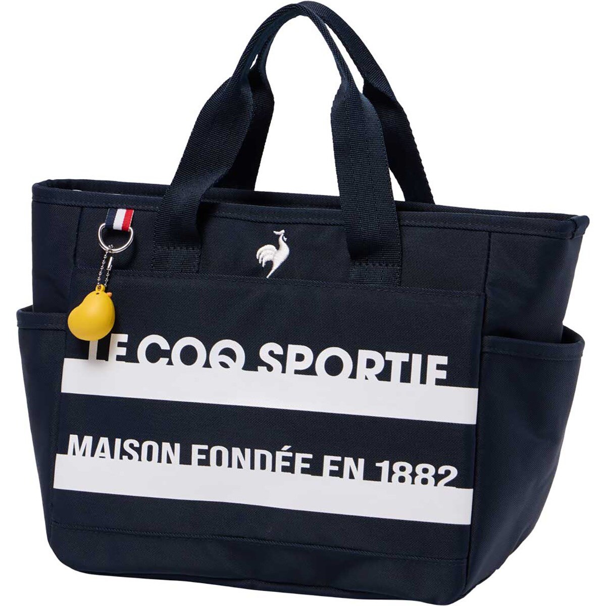 ボーダーデザインチャーム付きカートポーチ(ラウンドバッグ)|Le coq