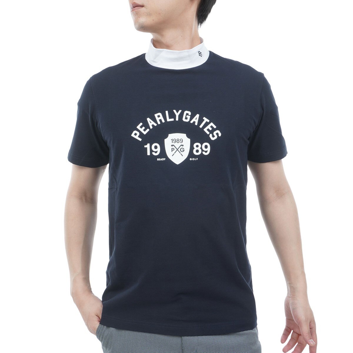 ベア鹿の子 モックネック半袖シャツ(半袖シャツ・ポロシャツ)|PEARLY