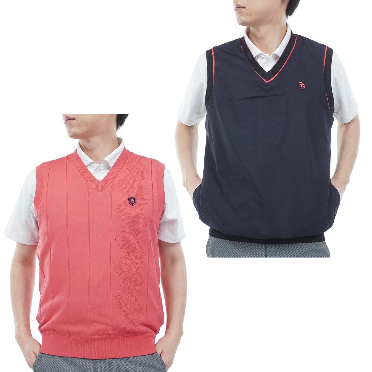 アラン柄リバーシブルニットベスト(ベスト)|PEARLY GATES(パーリー