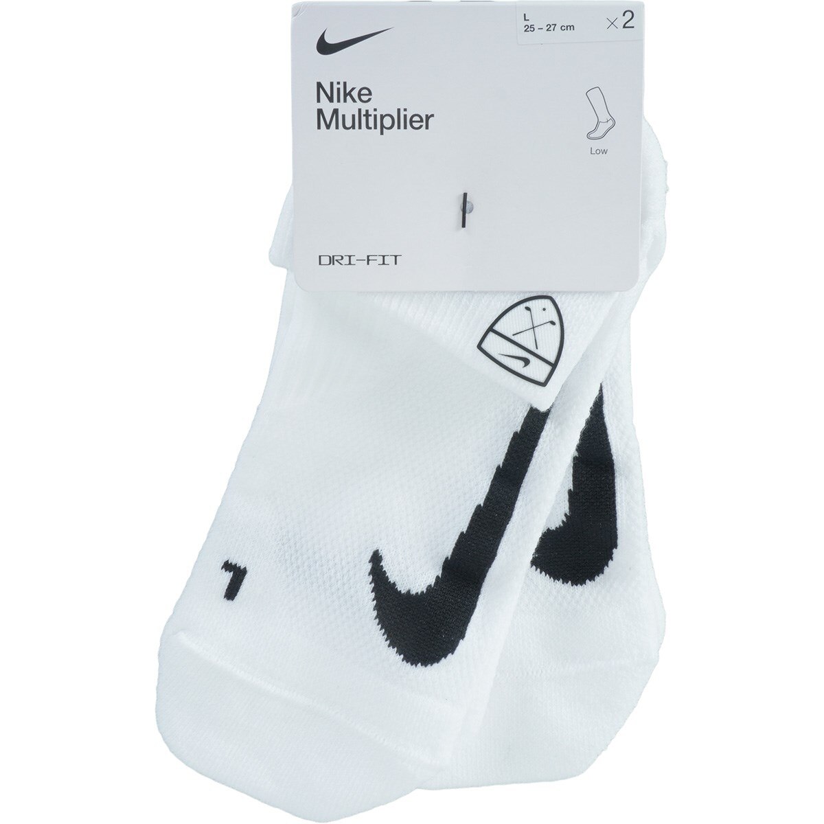 ナイキゴルフシューズ　2足セット マルチプライヤー ゴルフ クォーターソックス 2足セット(靴下)|NIKE