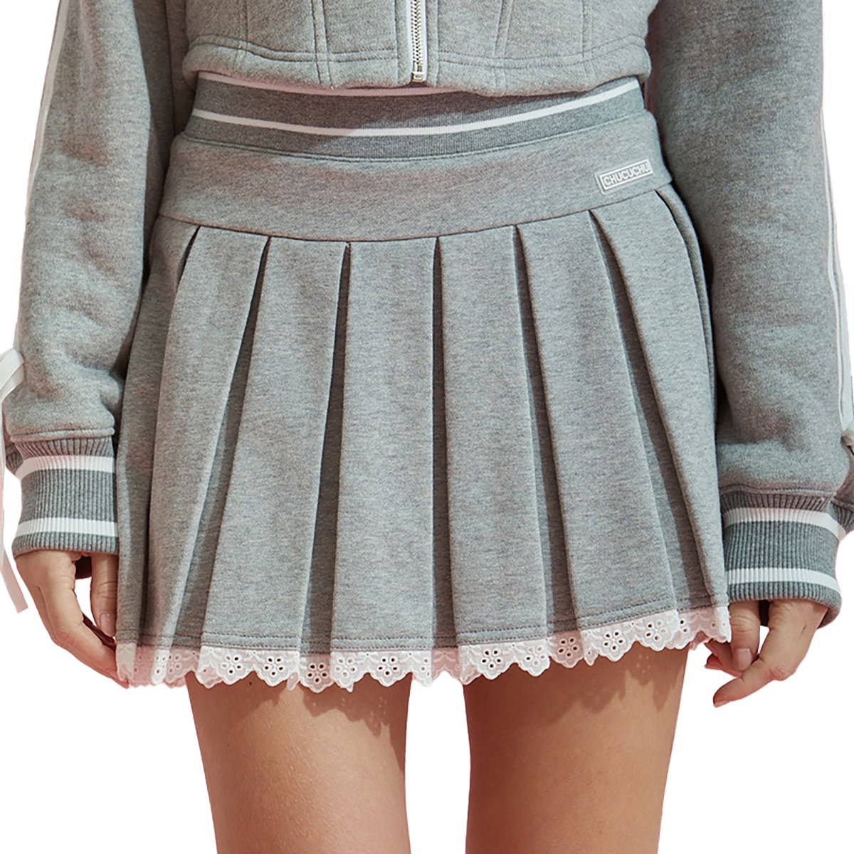 レース プリーツスカート レディス(スカート)|CHUCUCHU(チュクチュ) の