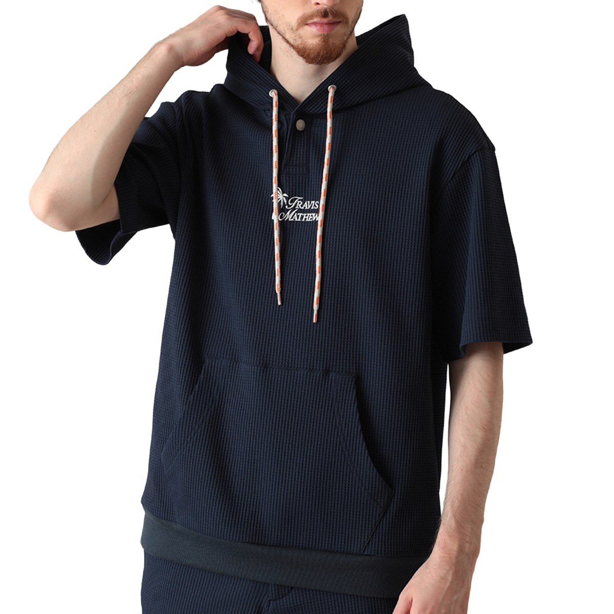 ワッフル半袖フーディー(中間着(セーター、トレーナー))|Travis Mathew