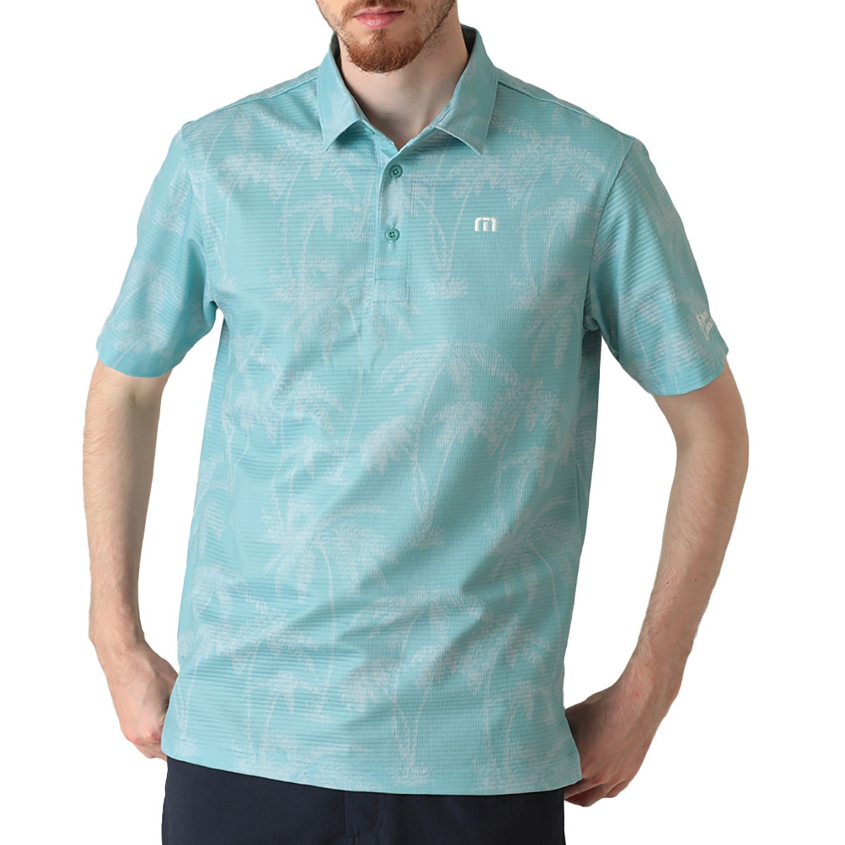 パームツリープリント半袖ポロシャツ(半袖シャツ・ポロシャツ)|Travis