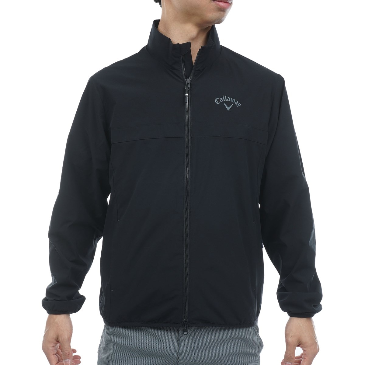 ストレッチ撥水フルジップブルゾン(アウター(ブルゾン、ウインド