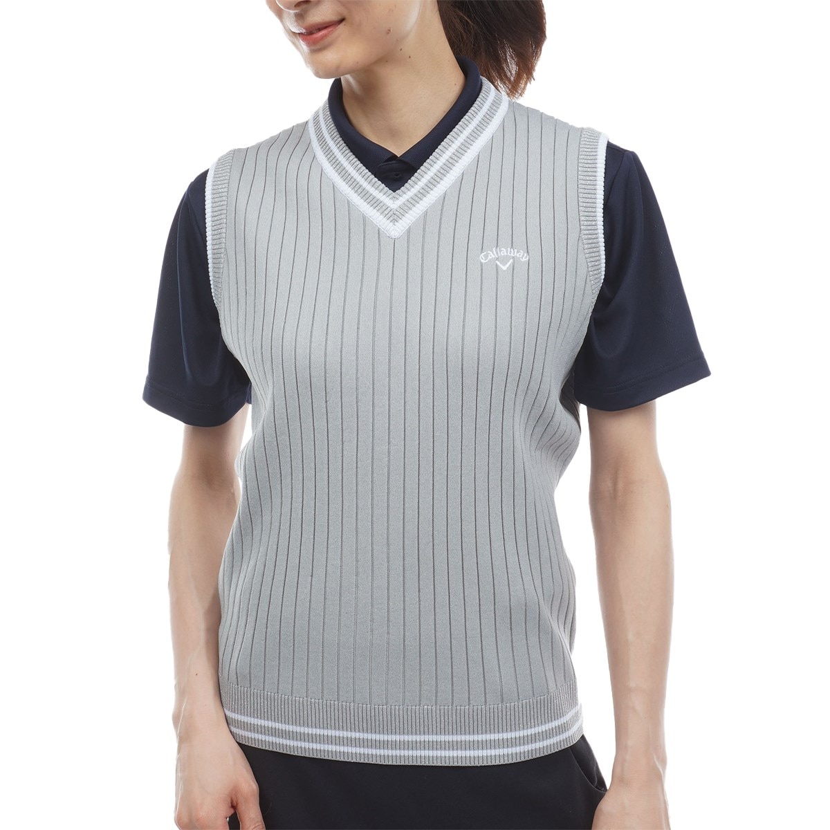 リブ編みVネックニットベスト レディス(ベスト)|Callaway Golf