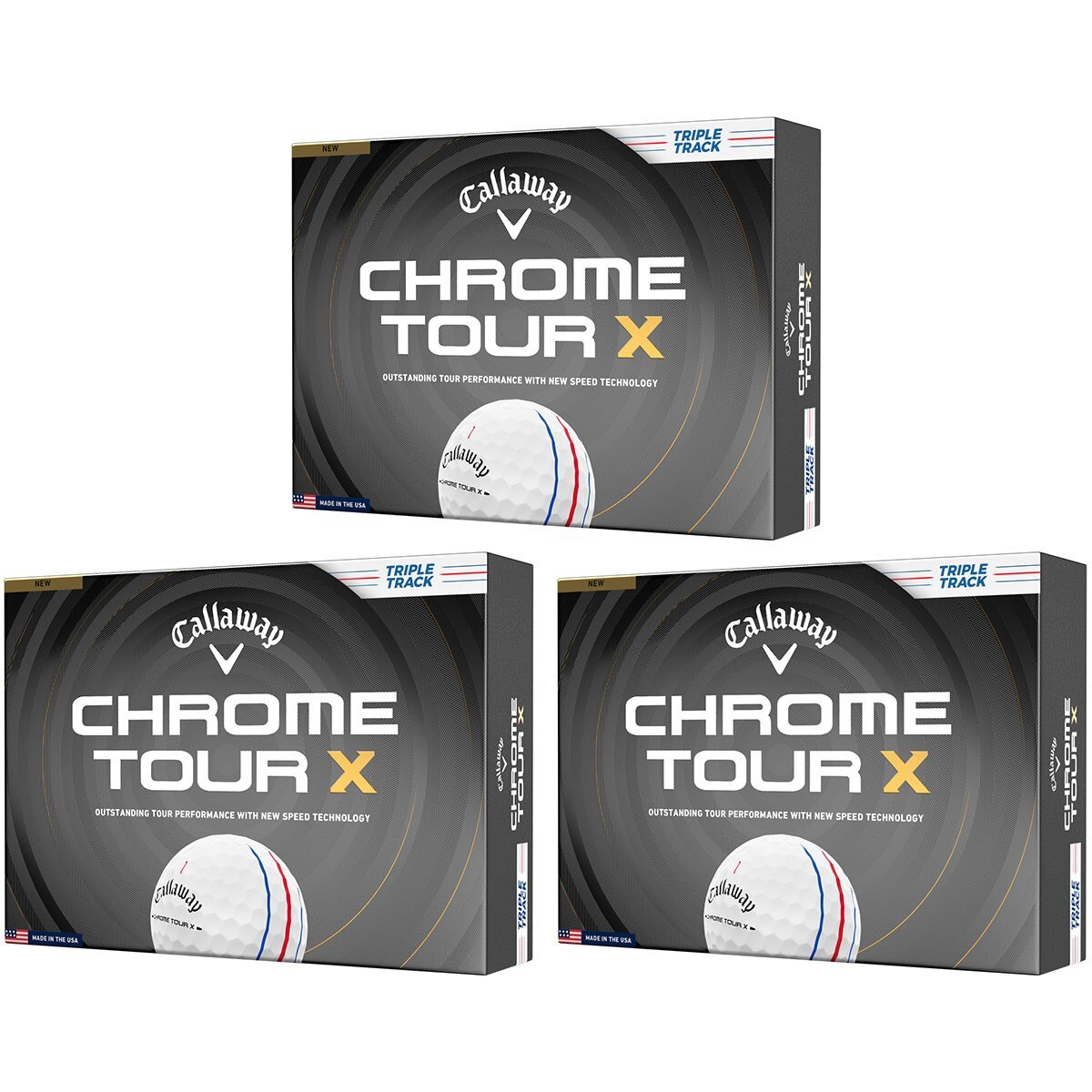 CHROME TOUR X トリプル・トラック ボール 3ダースセット(ボール（新品