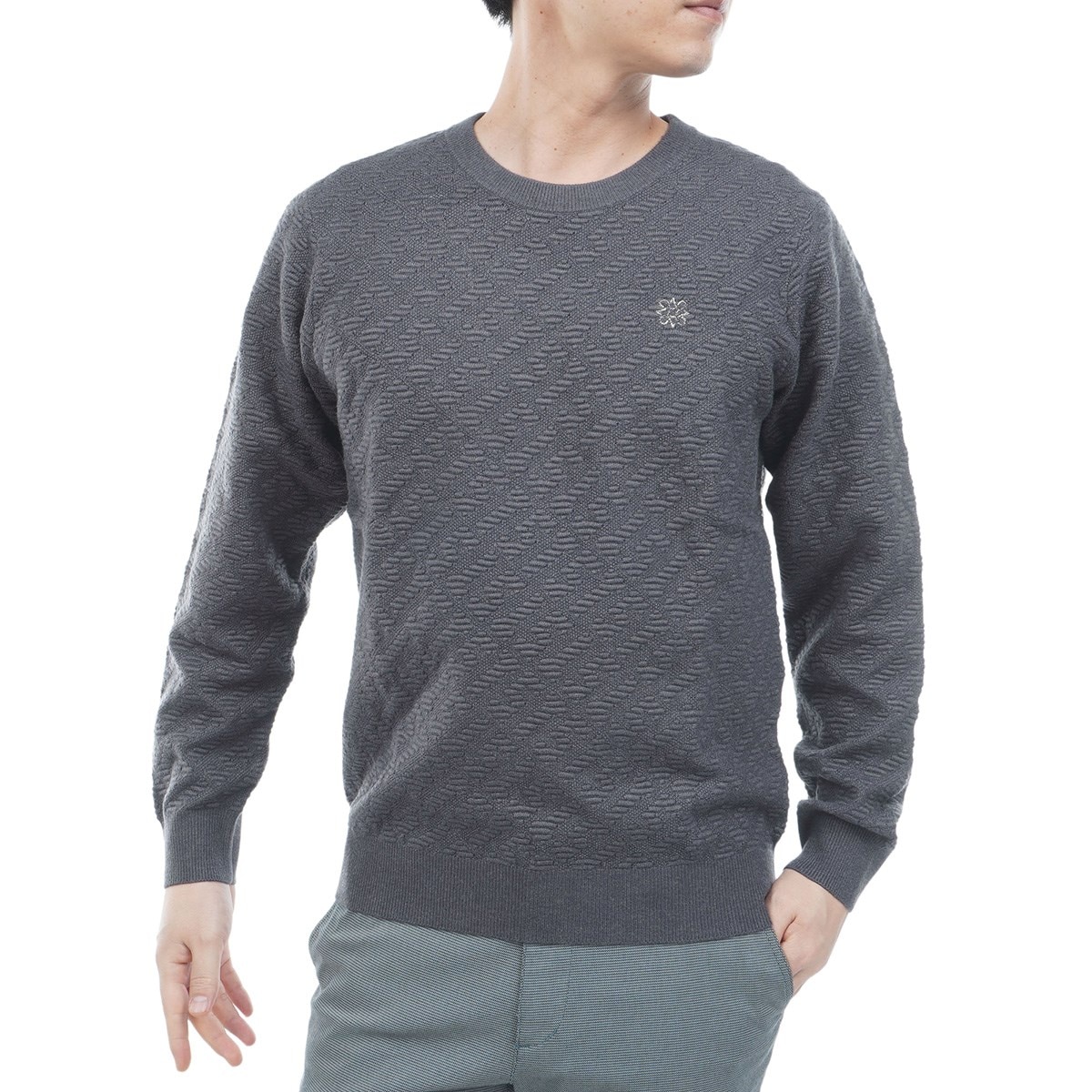 セール・アウトレット】モノグラムプルオーバーセーター(中間着