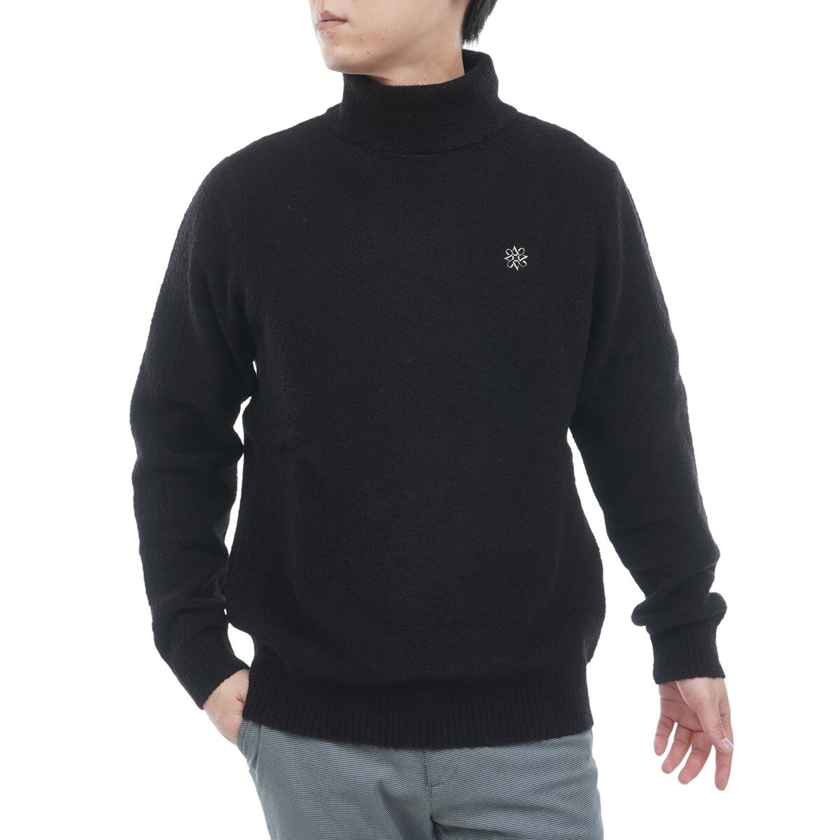 セール・アウトレット】天竺裏目タートルネックセーター(中間着