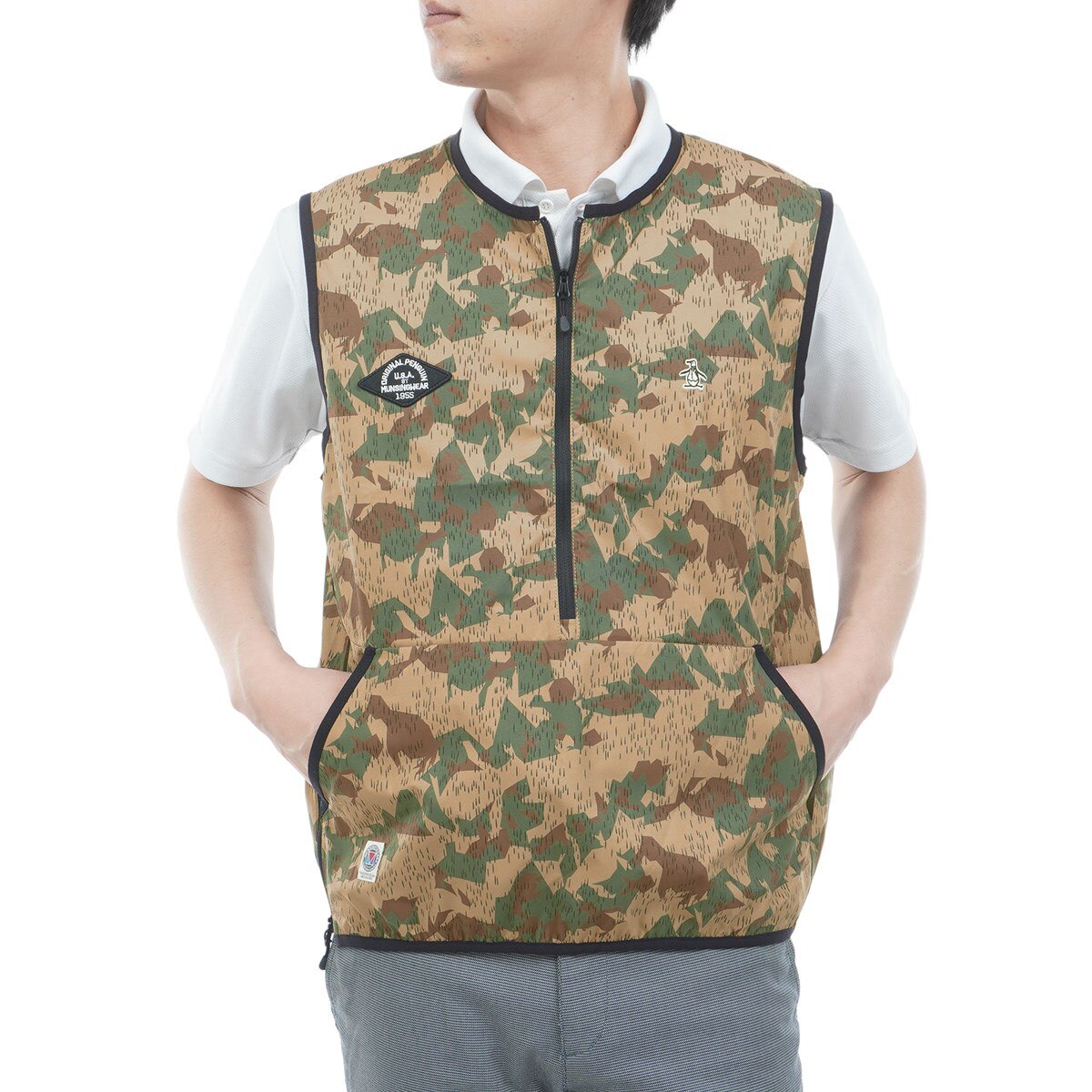 ペンギンカモフラージュ プルオーバーベスト(ベスト)|Penguin by