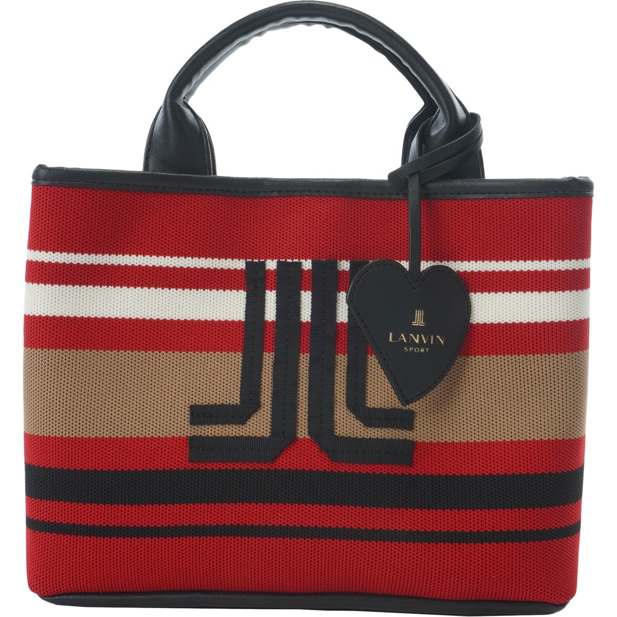 ニット使いボーダー柄カートバッグ(ラウンドバッグ)|LANVIN SPORT