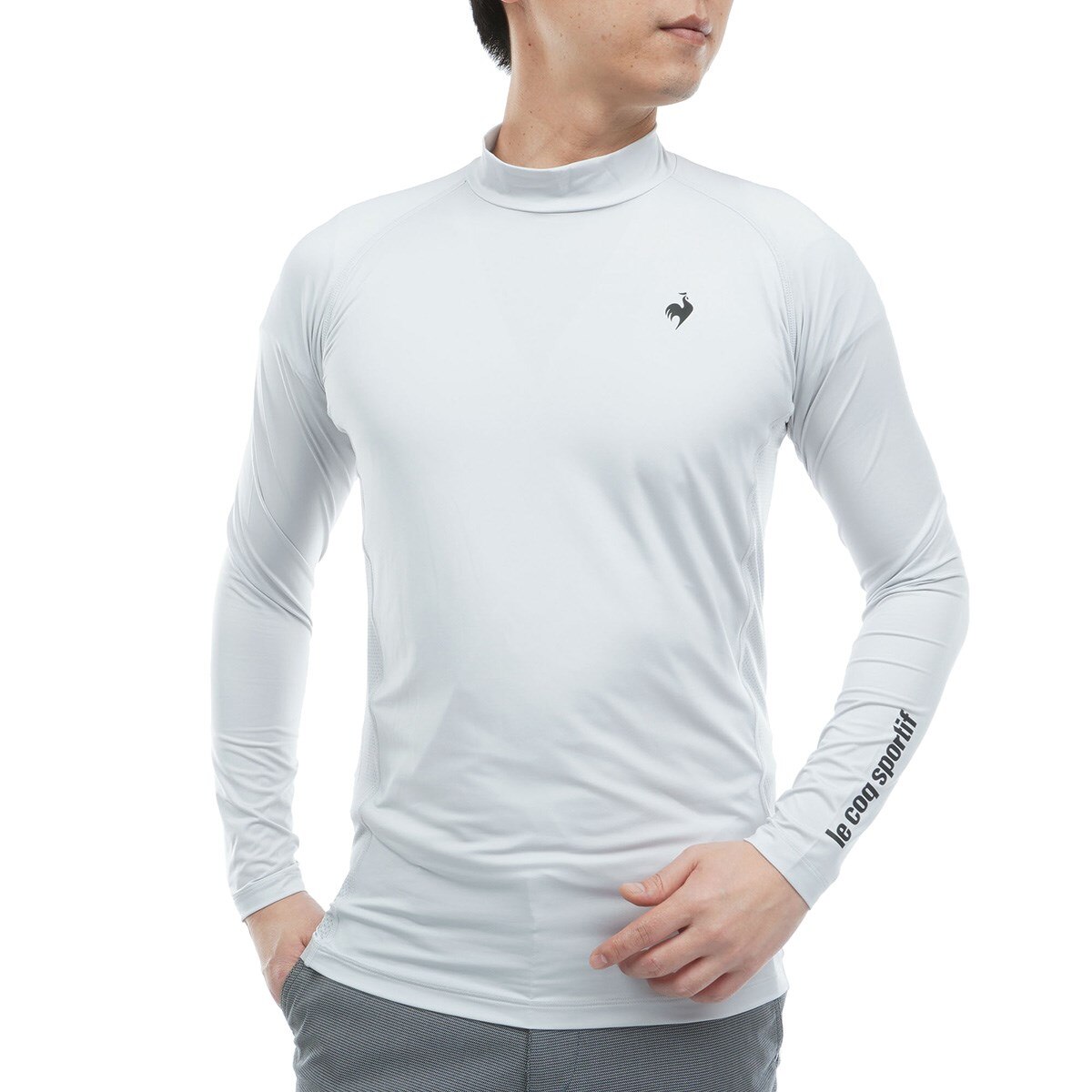 ストレッチ ハイネック長袖アンダーシャツ(【男性】機能（トップス