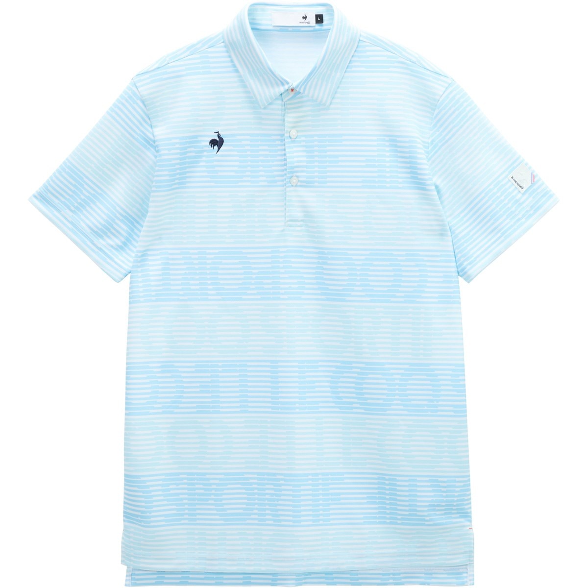 ストレッチ グラフィックロゴボーダー柄半袖ポロシャツ(半袖シャツ