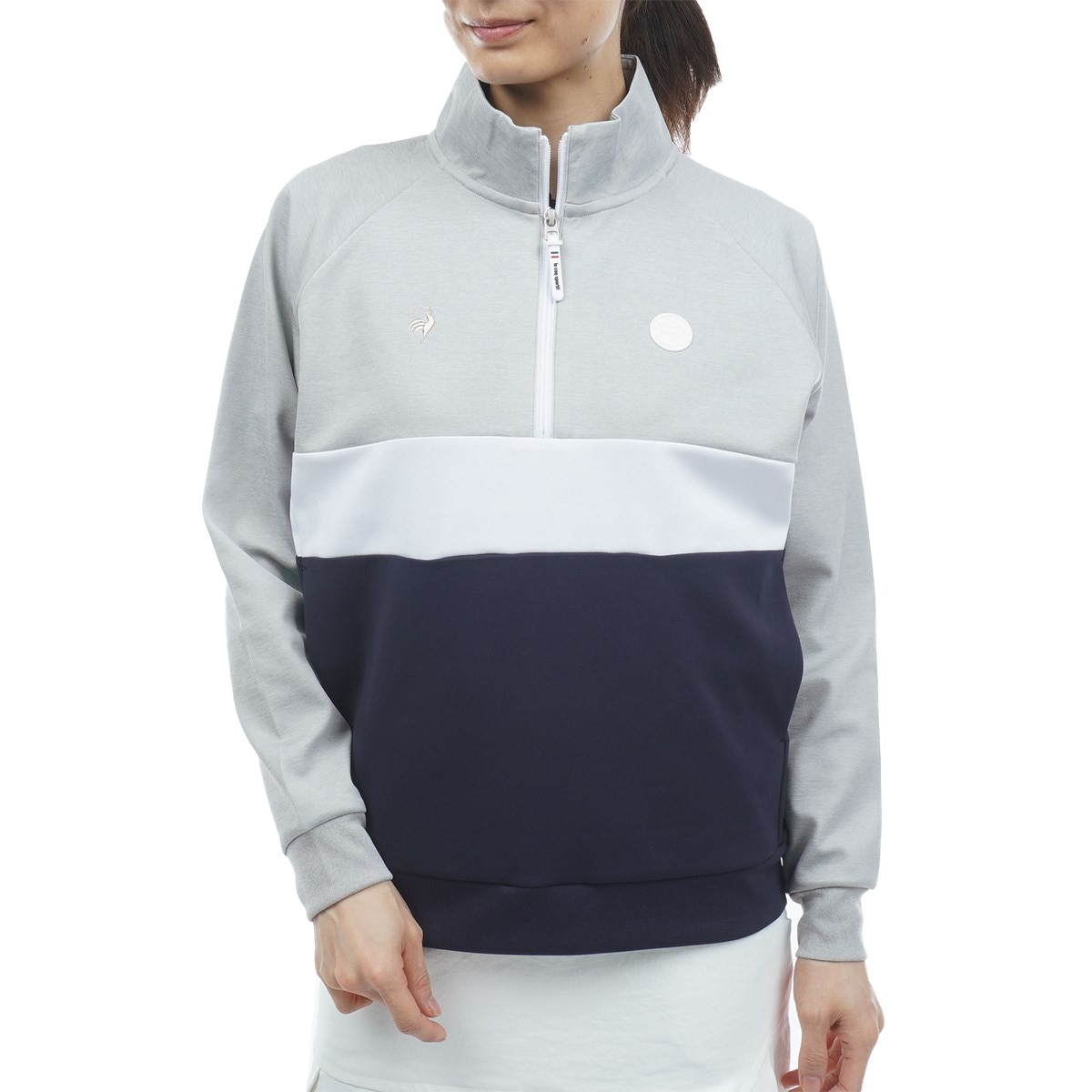 ストレッチ ハーフジップスウェット レディス(中間着(セーター