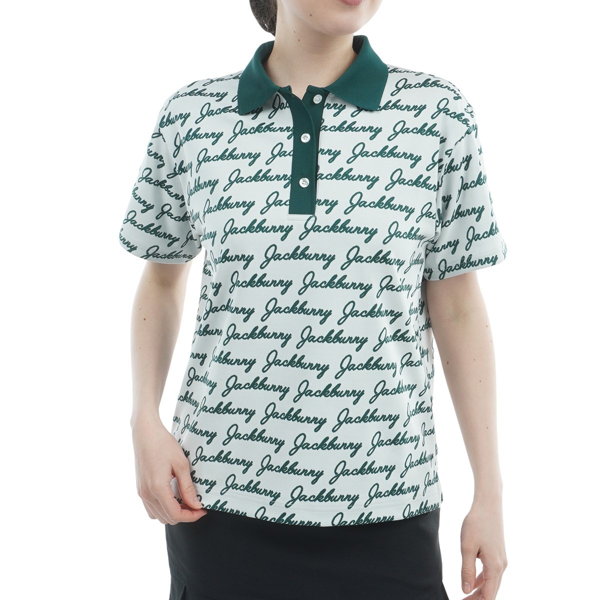 ロゴジャカード 半袖ポロシャツ レディス(半袖シャツ・ポロシャツ