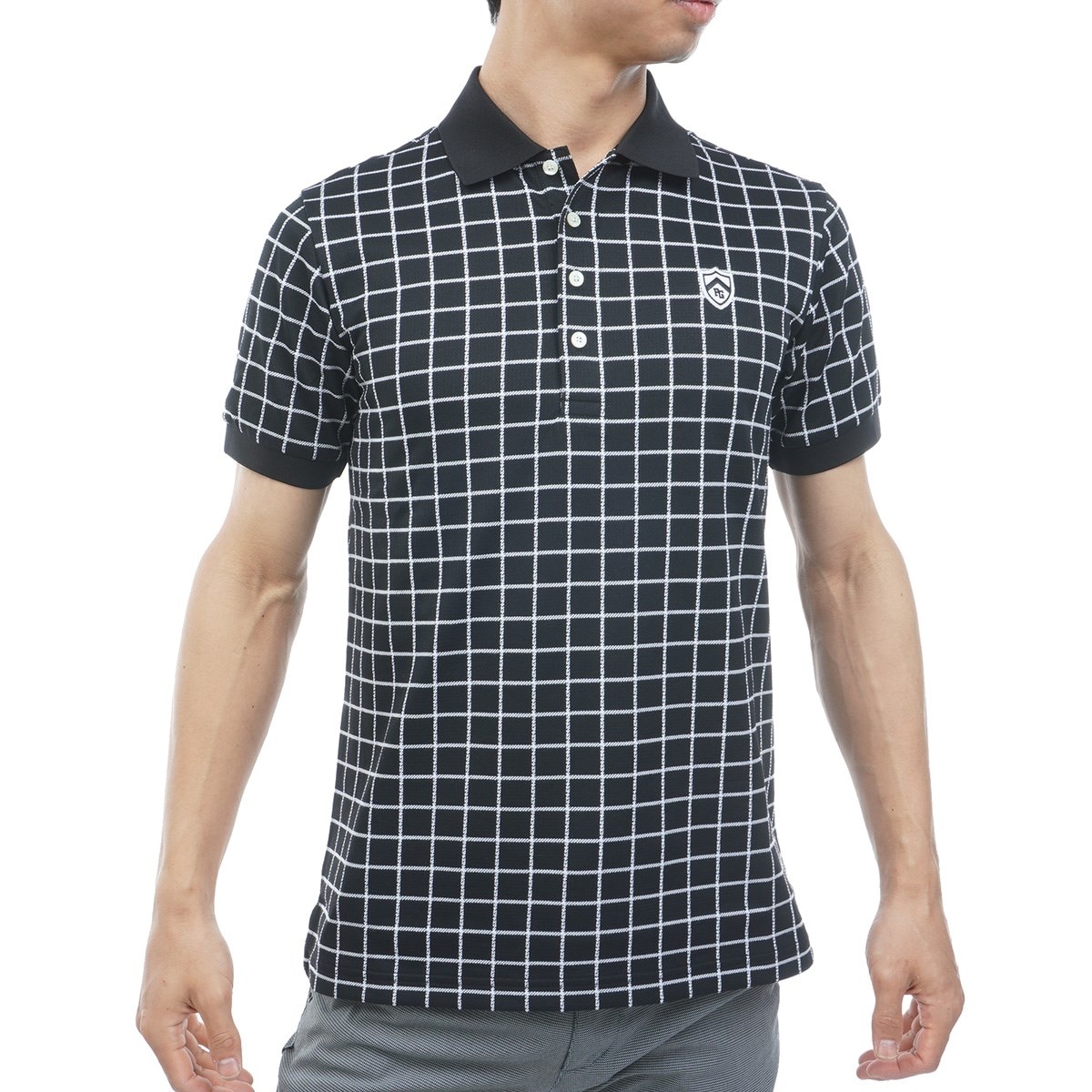 ガンビートチェック半袖ポロシャツ(半袖シャツ・ポロシャツ)|PEARLY