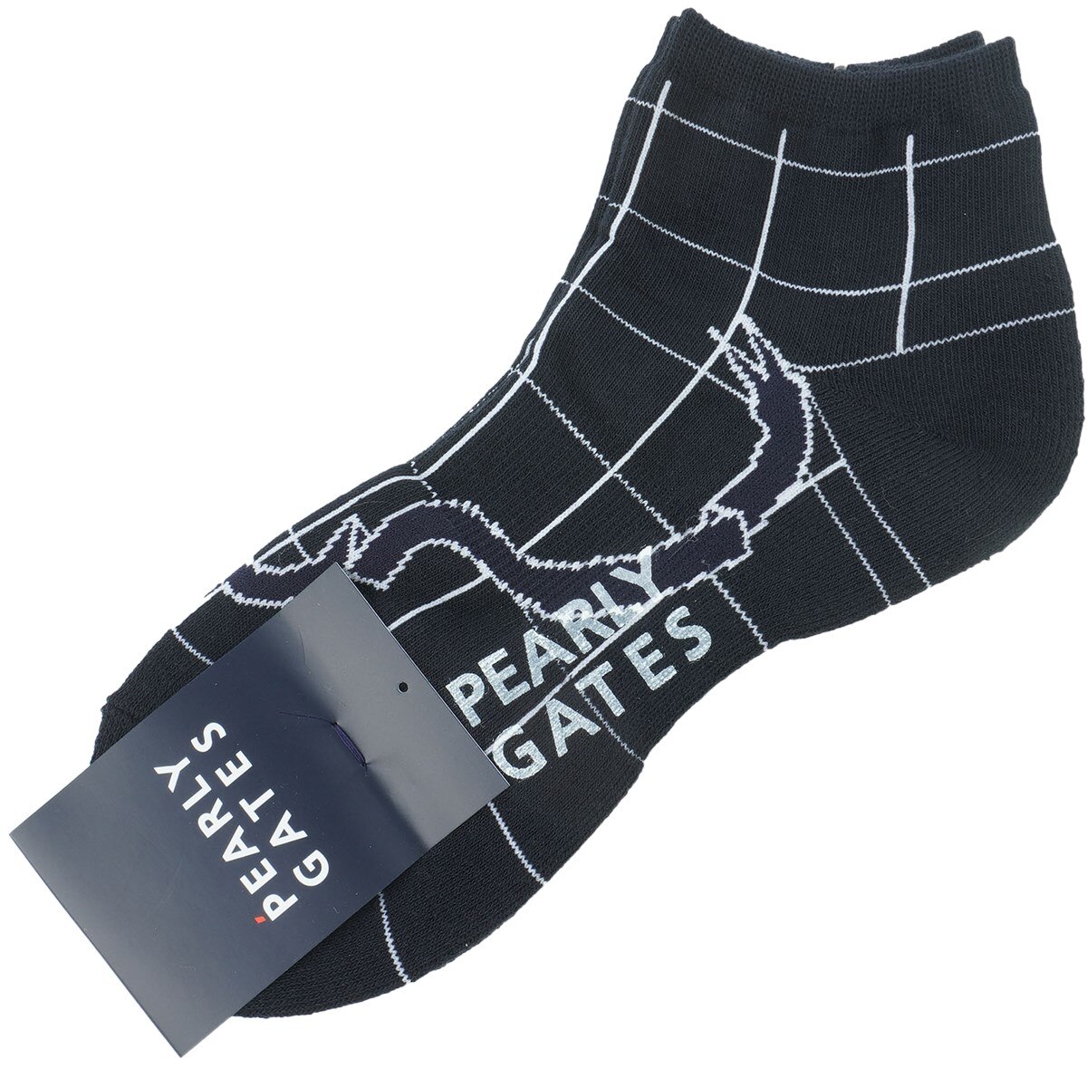 ウインドペン柄ショートソックス レディス(靴下)|PEARLY GATES