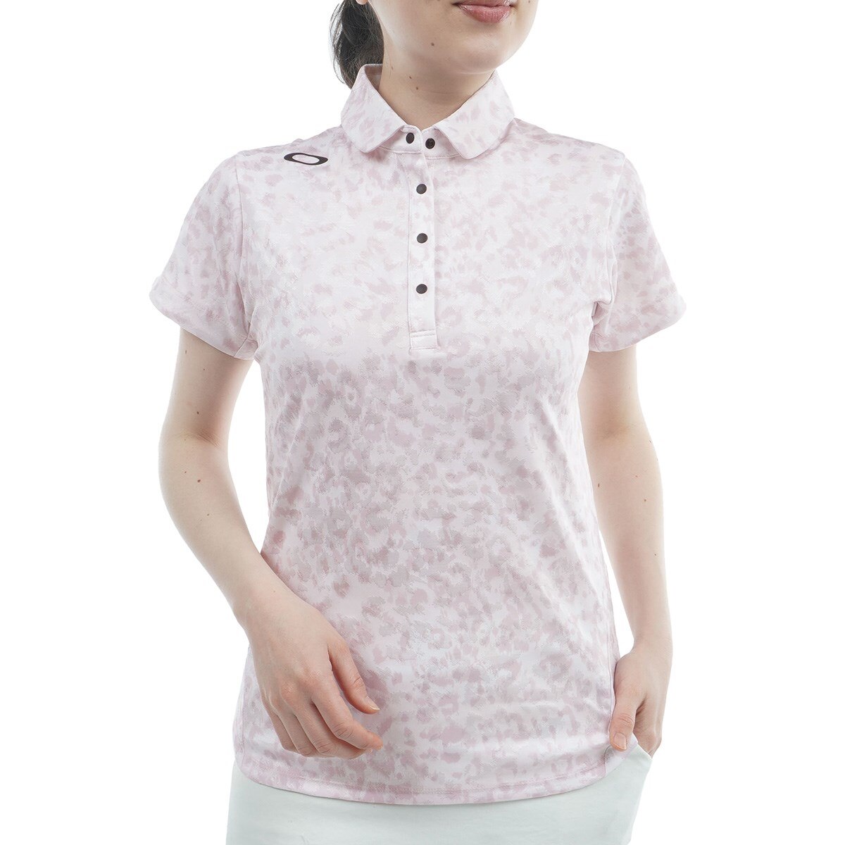 ELEVATE ストレッチ ABSTRACT SPOTTED 半袖ポロシャツ レディス(半袖