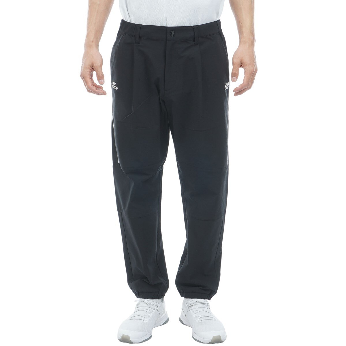 ストレッチ トリコット ワンタックワイドジョガーパンツ(ロングパンツ