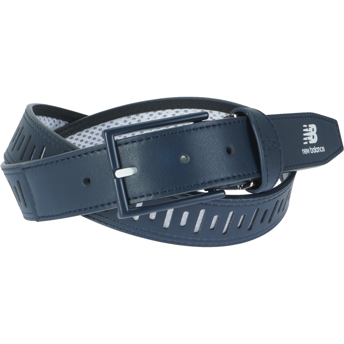 合皮×メッシュ スタックドロゴプリント ベルト(ベルト)|New Balance