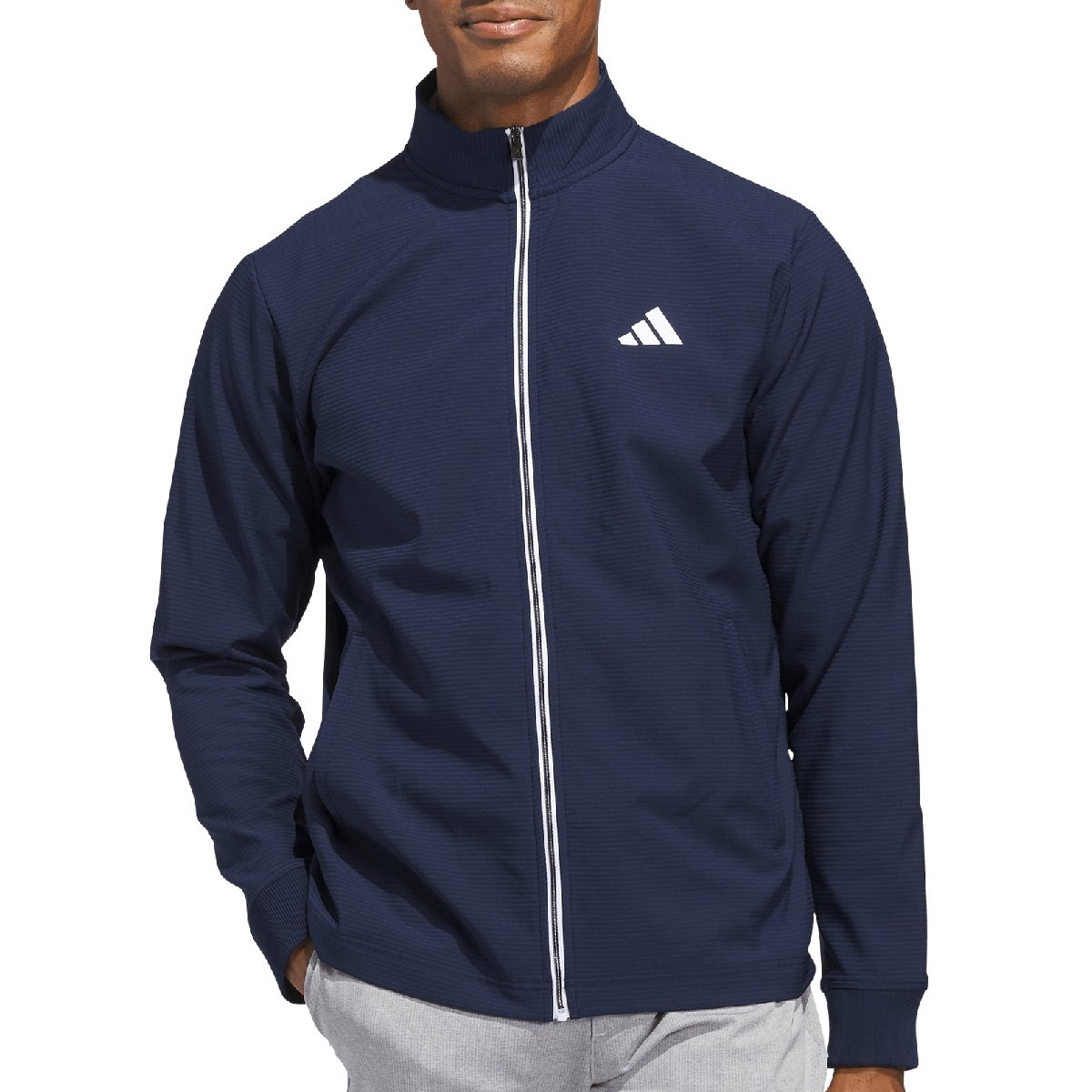 ストレッチ テクスチャード フルジップ ジャケット(アウター(ブルゾン