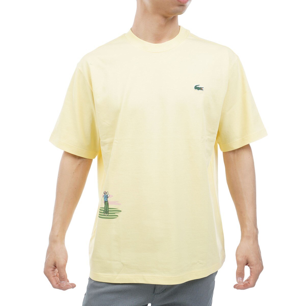 Golf Graphic Back Print Ultra Dry Short Sleeve T-Shirt (Short