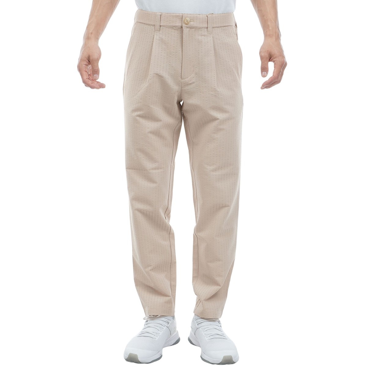 SALSATION ロングパンツ ストレッチ シアサッカー ワンタックロングパンツ(ロングパンツ