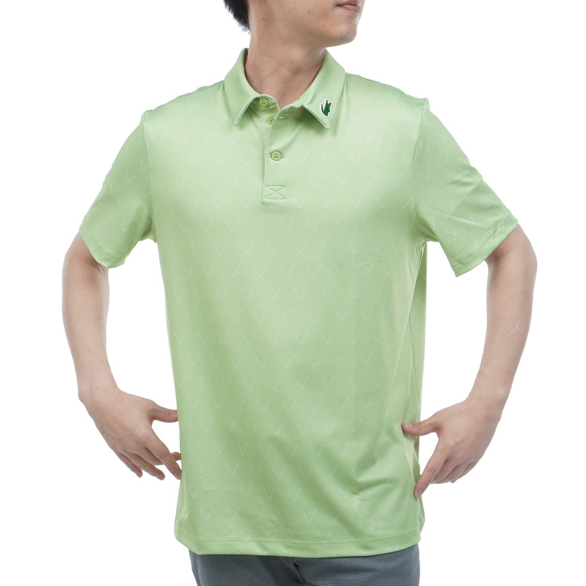 ゴルフモチーフ総柄半袖ポロシャツ(半袖シャツ・ポロシャツ)|LACOSTE