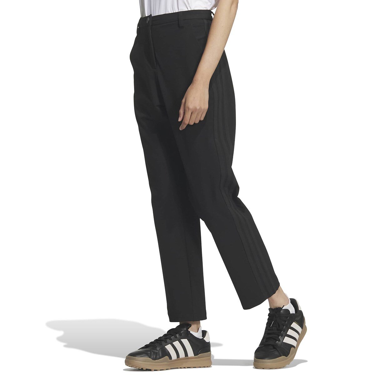 スリーストライプス EXストレッチ ACTIVE アンクルパンツ レディス