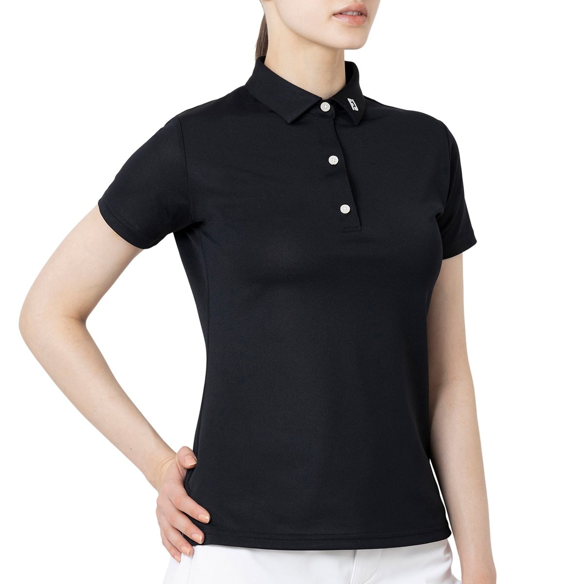Essential Solid ストレッチ鹿の子半袖ポロシャツ レディス(半袖シャツ