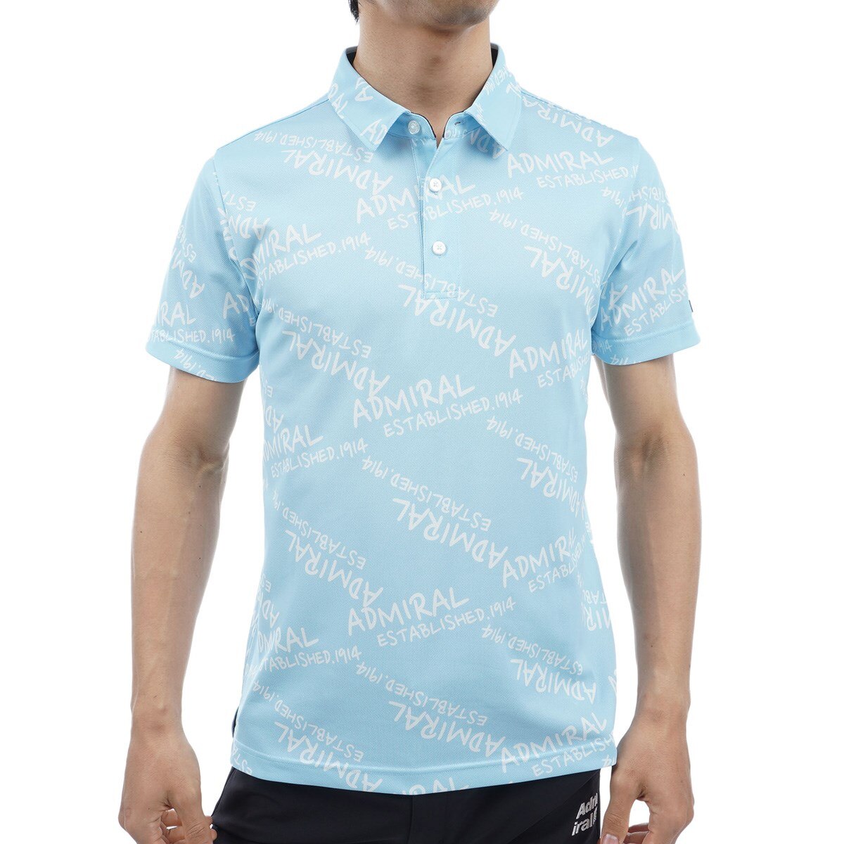 セール・アウトレット】ストレッチ ランダムロゴ プリント半袖