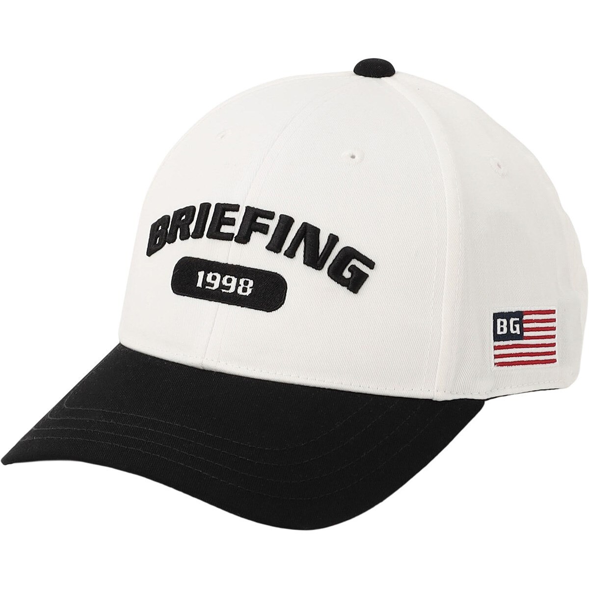 BRIEFING BGロゴ キャップ ブラック、ホワイト　2個セット　新品同様 カレッジロゴキャップ(【男性】キャップ)|BRIEFING(ブリーフィング