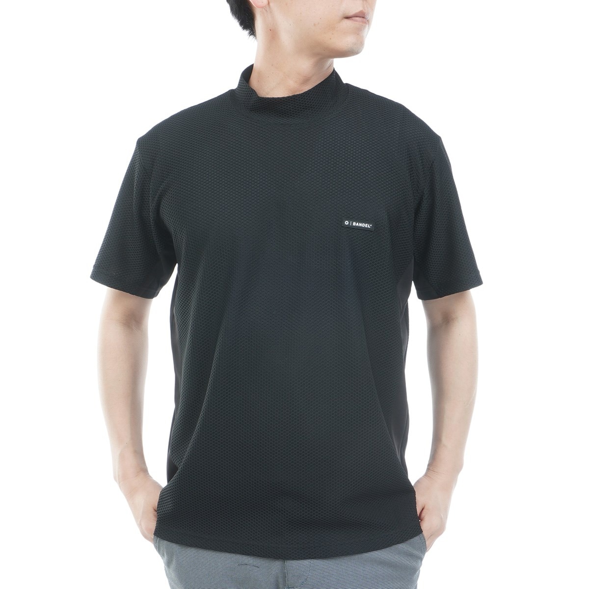 BANDEL STRIPES SWITCH M/S モックネックシャツ L BANDEL（バンデル） ゴルフ BANDEL golf モックネック WOMENS STRIPES