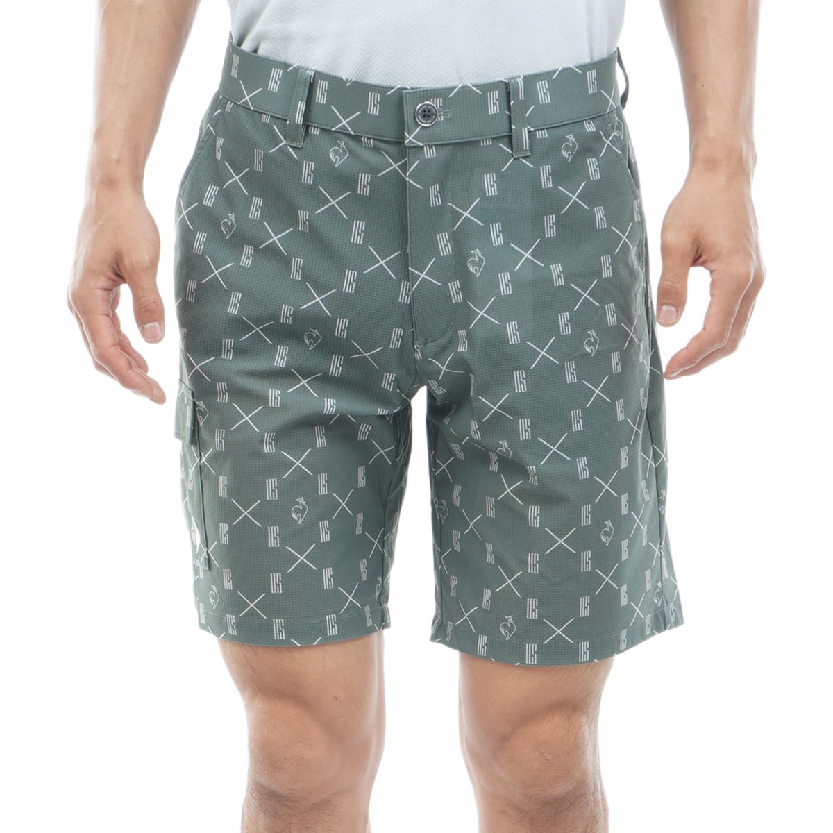 ストレッチ MID SUMMER2 モノグラム柄ショートパンツ(ハーフパンツ)|Le