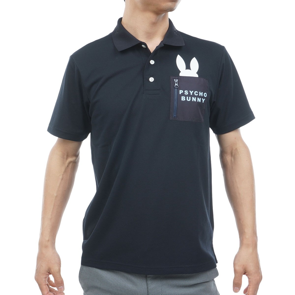 GOLF ドライミックス鹿の子 ポケットバニー半袖ポロシャツ(半袖シャツ