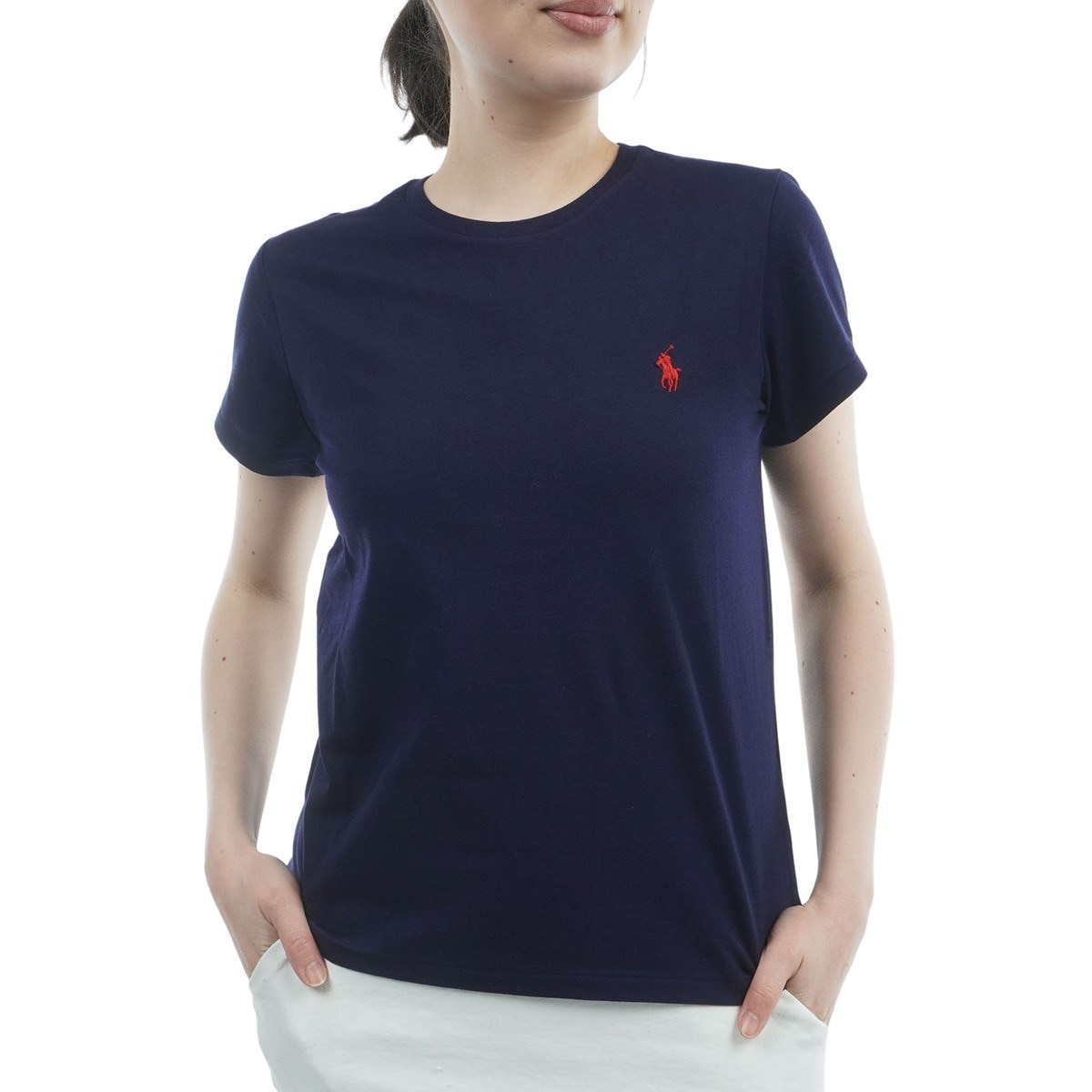 クラシック フィット コットン ジャージー クルーネック 半袖Tシャツ
