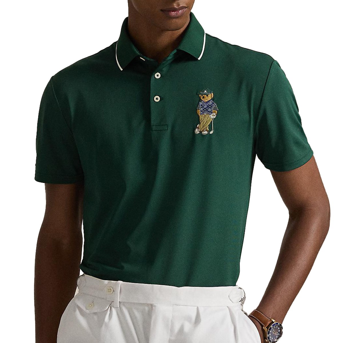 RLX ストレッチ テーラード フィット Polo ベア 半袖ポロシャツ(半袖