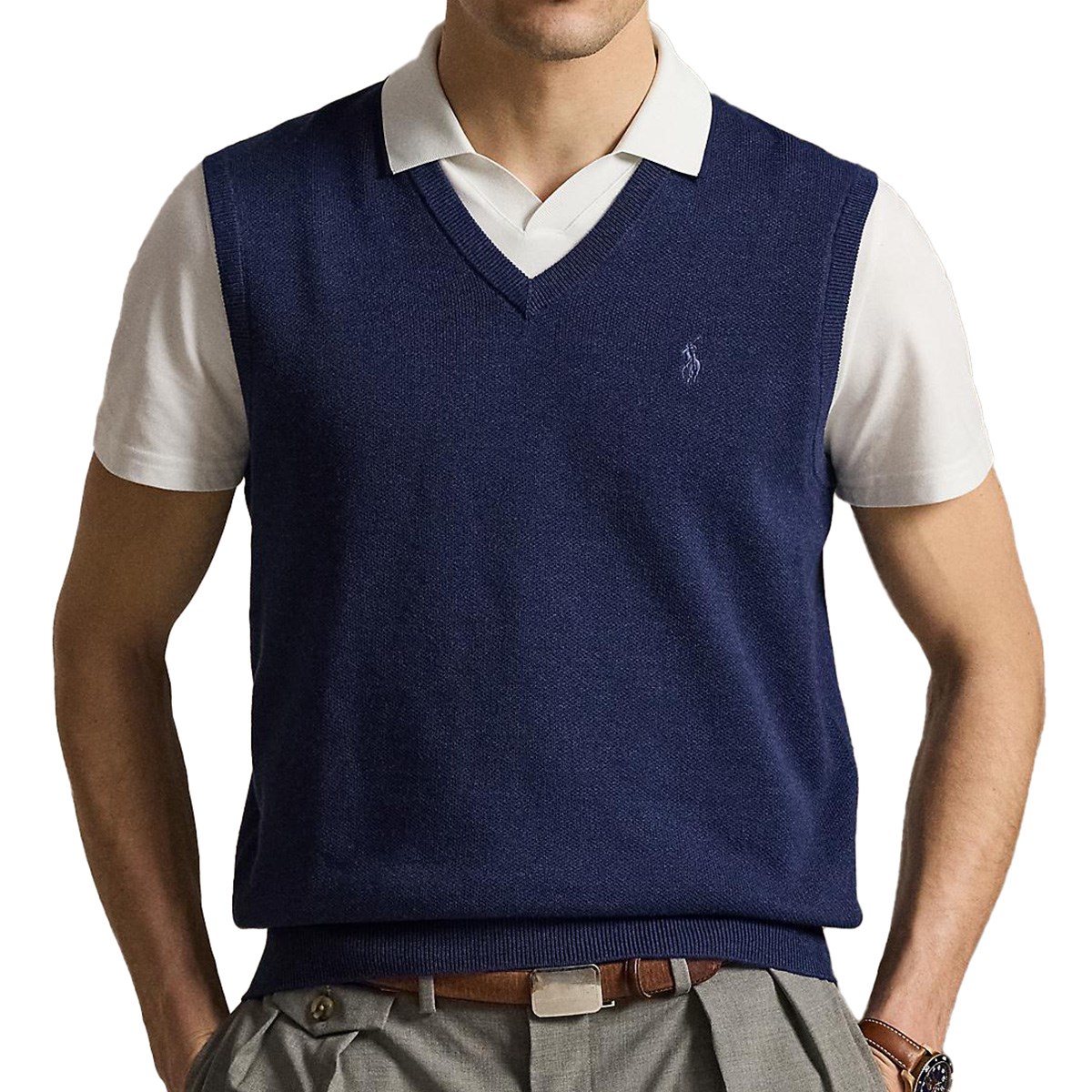 RLX パフォーマンス コットンブレンド セーター ベスト(ベスト)|POLO