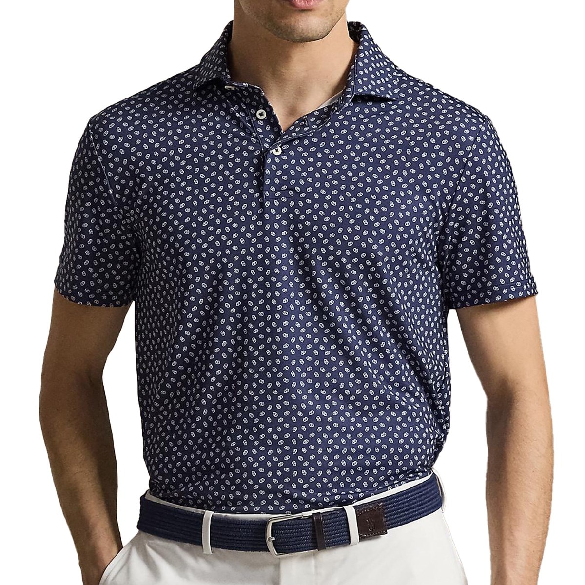 RLX ストレッチ 幾何学プリント テーラード フィット パフォーマンス